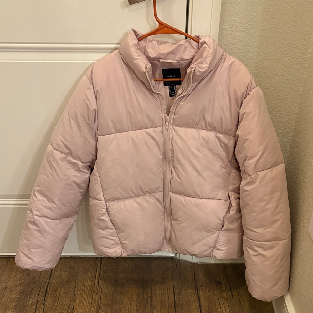 Forever 21 Blush Pink Quilted Jacket
